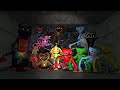 All monsters from poppy playtime chased in an abandoned mall parking  garrys mod