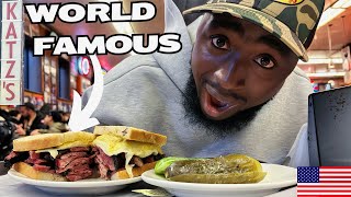 British Couple Try Katz’s Delicatessen for the FIRST TIME in NYC - We Weren’t Ready for THIS 🇺🇸😳🔥