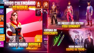 NOVO OURO ROYALE, ROUPAS DOS PASSES VOLTANDO, NOVA MARCA NA TREND + E SKINS, TUDO DA SEMANA E MAIS!!