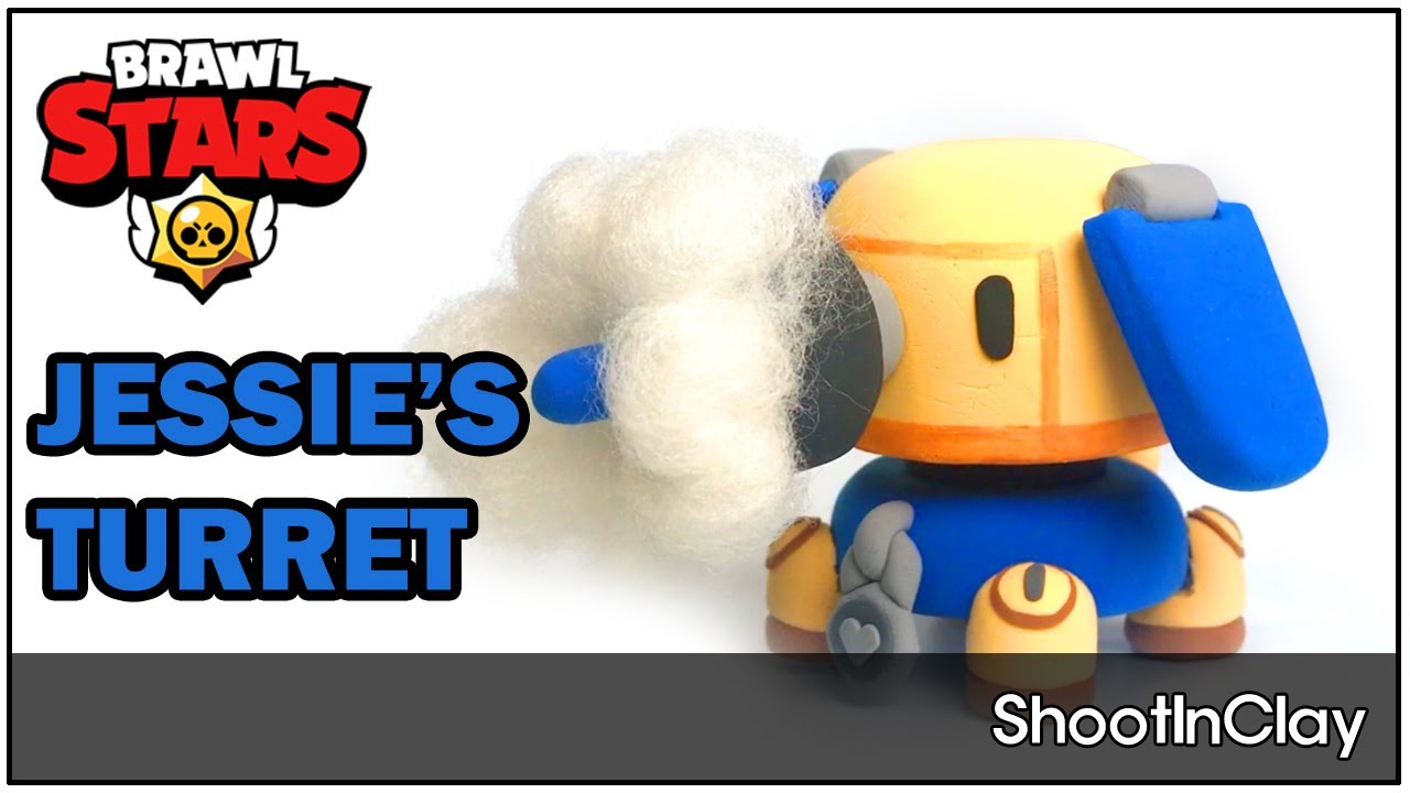 Brawlstars How To Make Jessie S Turret With Clay Clay Tutorial Youtube - brawl stars jessie's turret