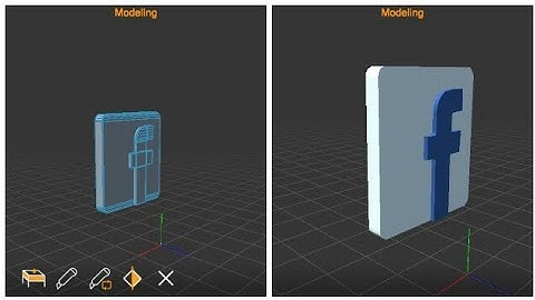 Modeling a Facebook logo in prisma 3d animation