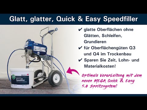 Spritzen statt spachteln und kleben! | MEGA 610 Quick & Easy Speedfiller