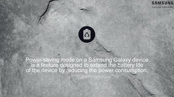 What is Power saving mode on my Galaxy phone?