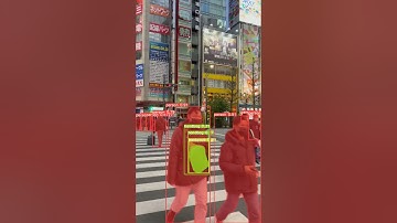 Yolov8  Object segmentation on Real time feed  #python  #artificial  #youtubeshorts