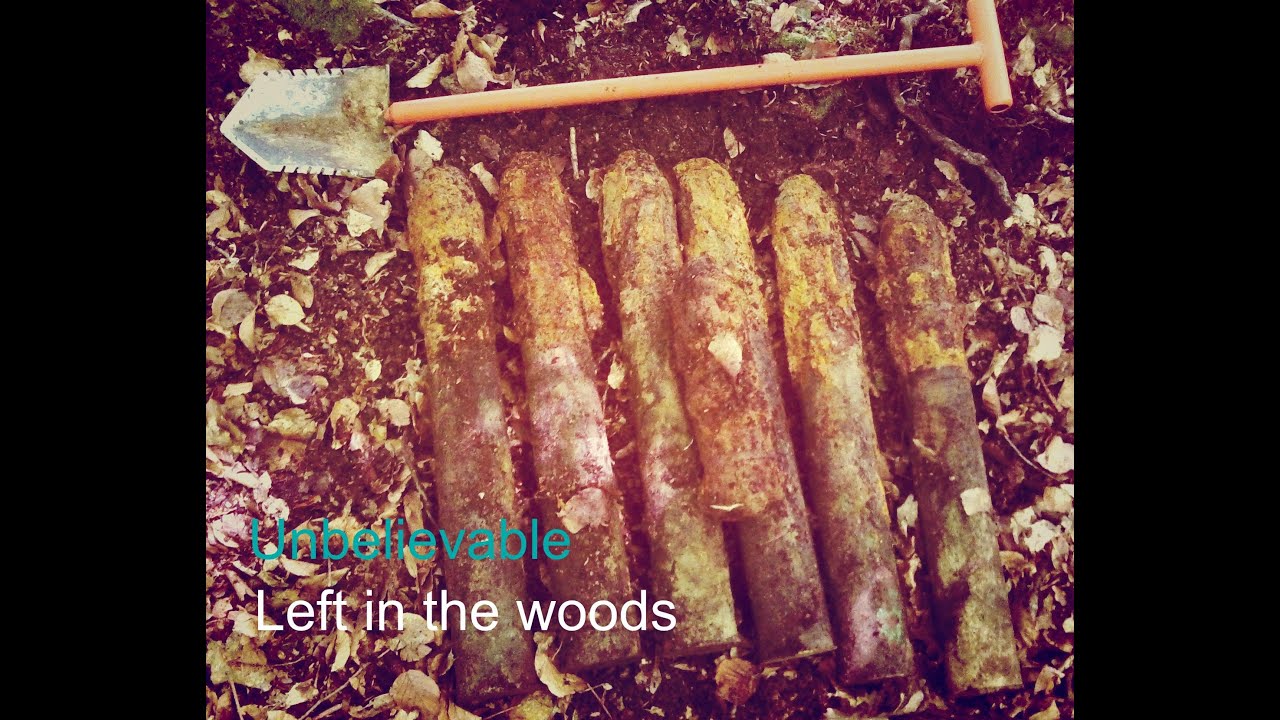 I Found A WW2 Unfired Artillery Shell Dump Metal Detecting In The Woods And Over 200 Year Old Coins