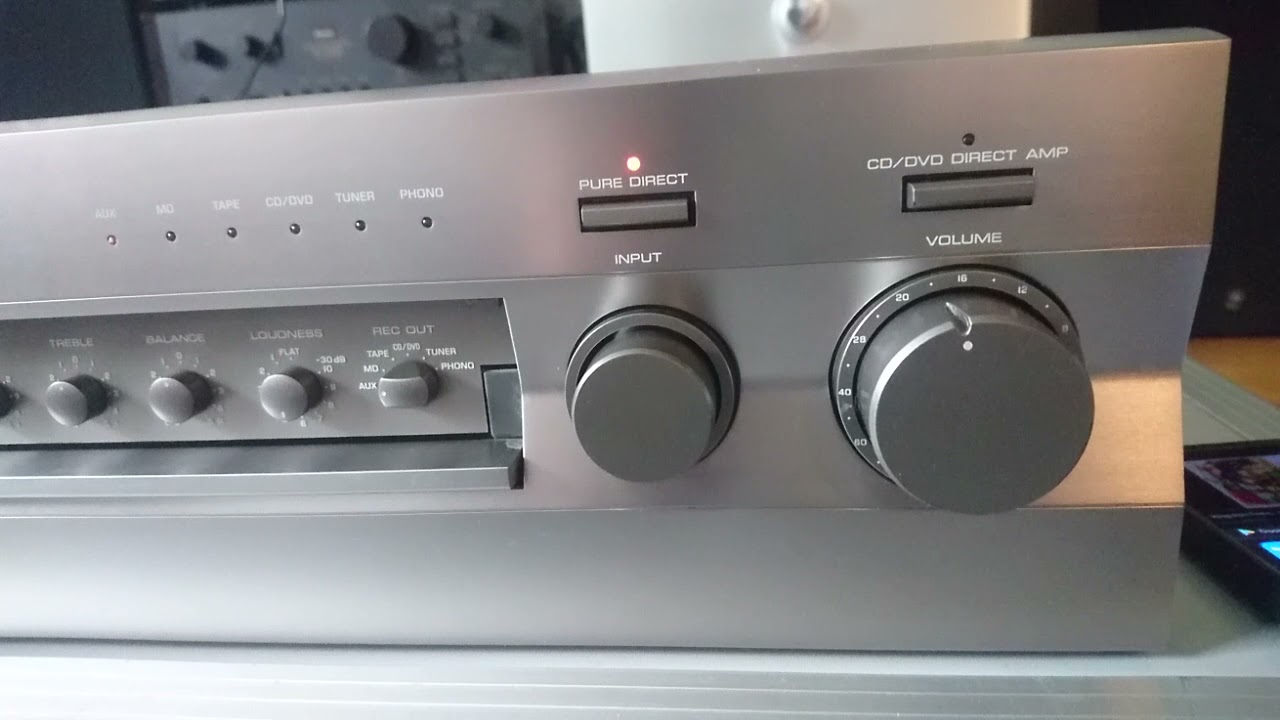 YAMAHA AX-496 NATURAL SOUND STEREO AMPLIFIER - YouTube
