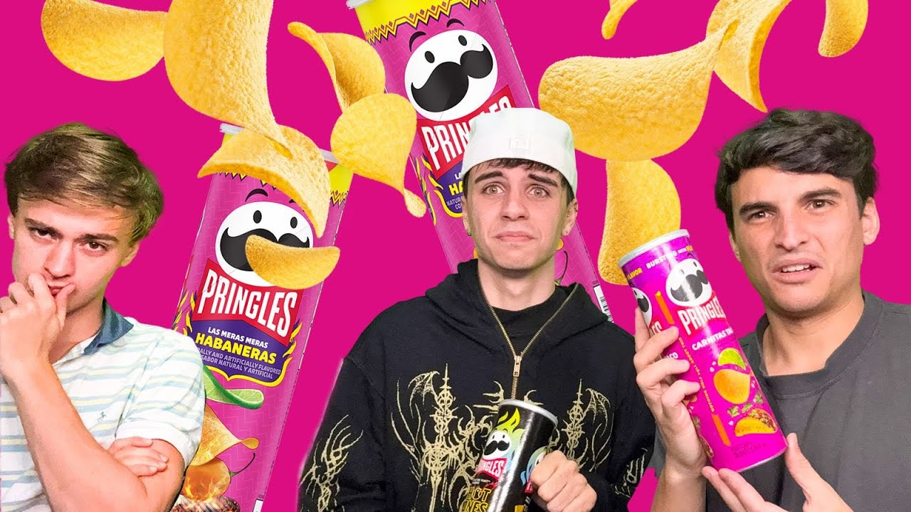 Probando Pringles con Mernuel y Moski