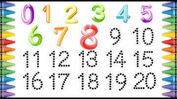 [숫자 놀이] 유아와 아이들을 위한 숫자 0부터 20까지 따라 쓰기 | Write number 1 to 10 |  Learn numbers
