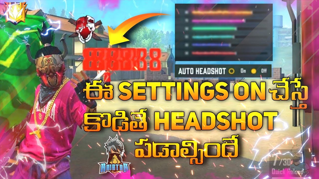 Best Sensitivity Settings For Auto Headshot In Telugu | After Update Sensitivity For Auto Headshot |