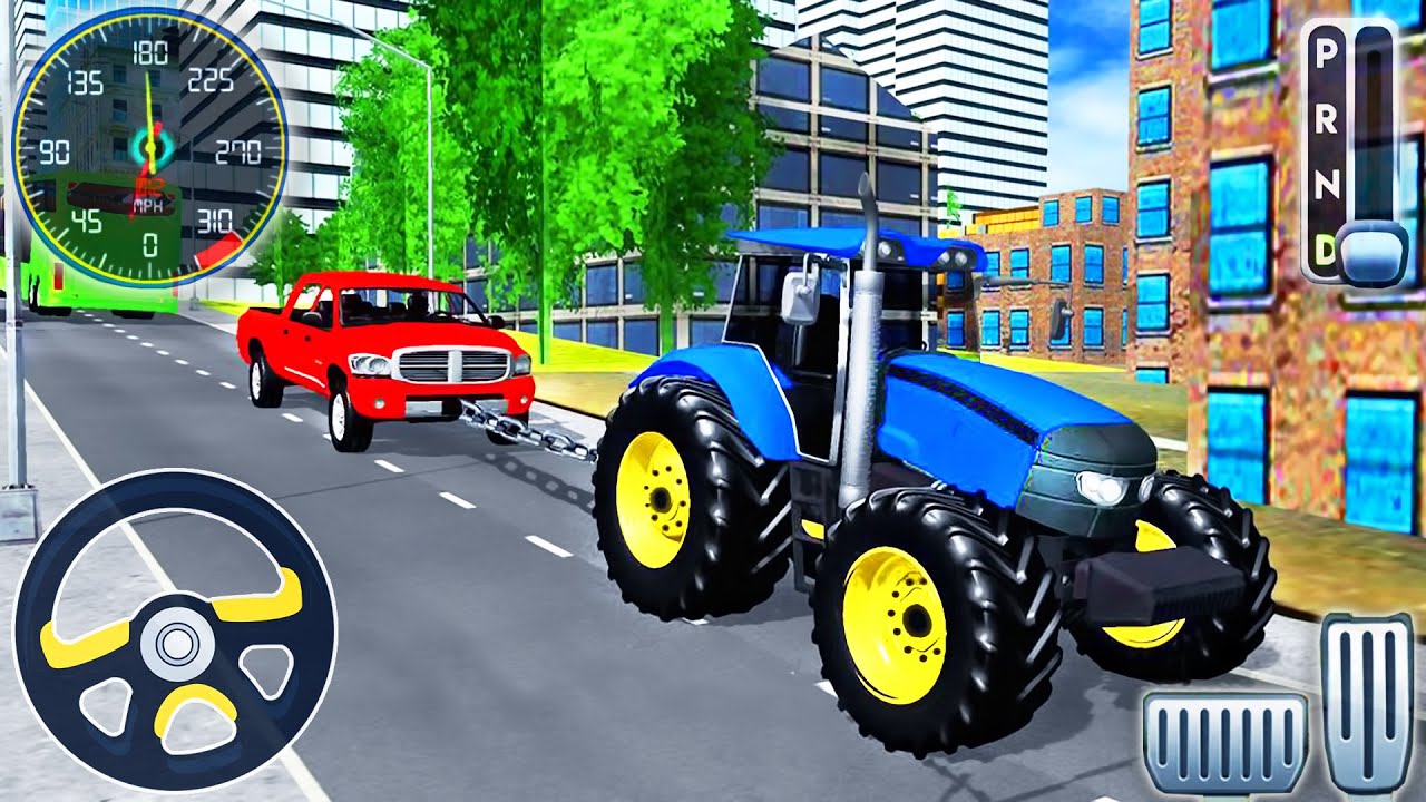 Real Tractor Driving Rescue Duty - Tow Heavy Duty Vehicles Pull - Android GamePlay