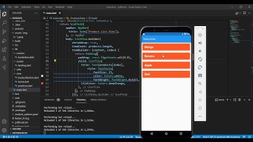 How to show list item in flutter tutorial app using listview builder 26 september 2021