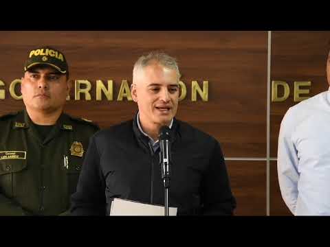 El Gobernador Andrés Julián destacó la disminución de delitos de alto impacto en Amagá luego de la demolición de casas de vicio.