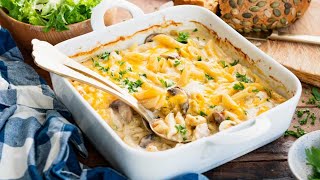Dump-and-Bake Chicken Penne Pasta