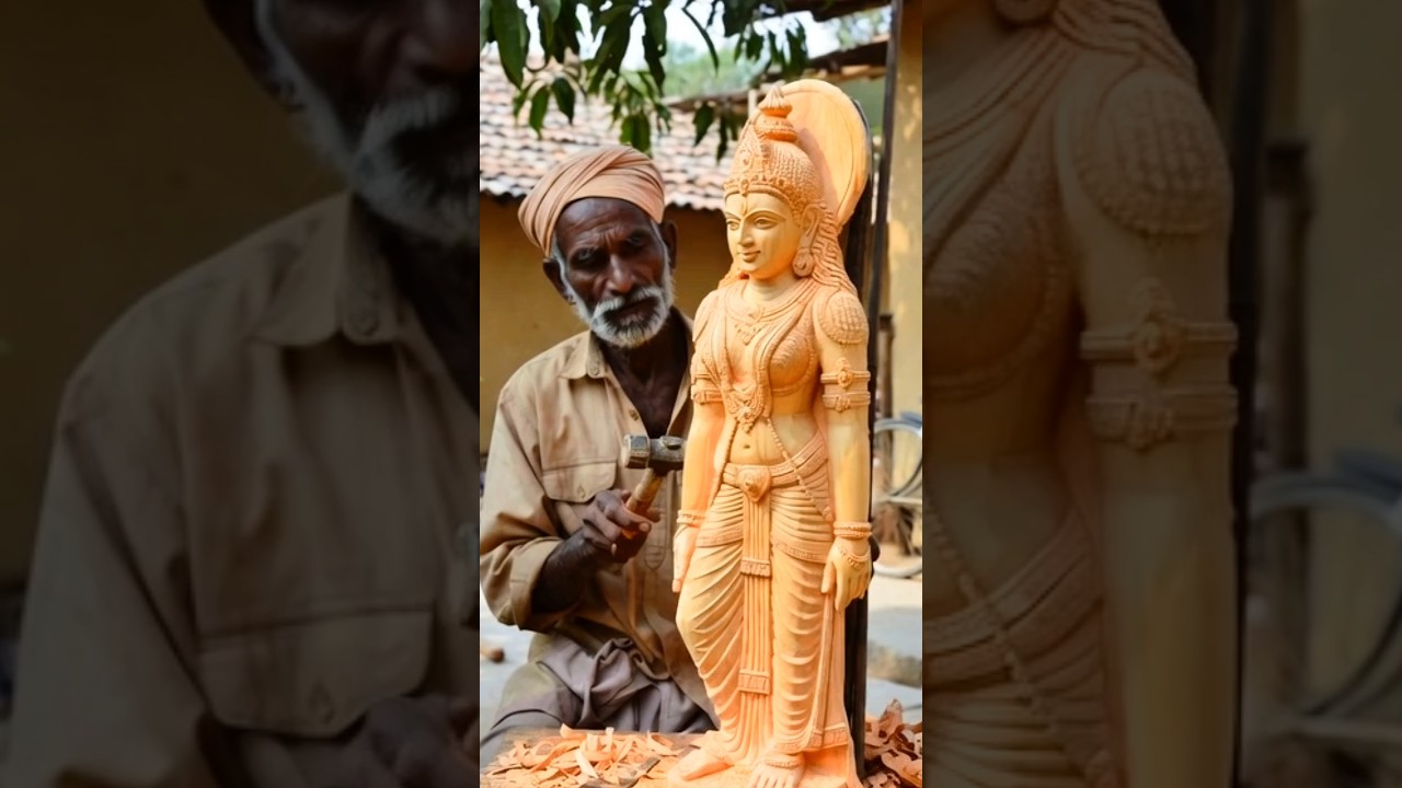 ये हाथ लकड़ी नहीं तराशते 😨😔ये ज़िंदगी को हर दिन फिर से गढ़ते हैं।