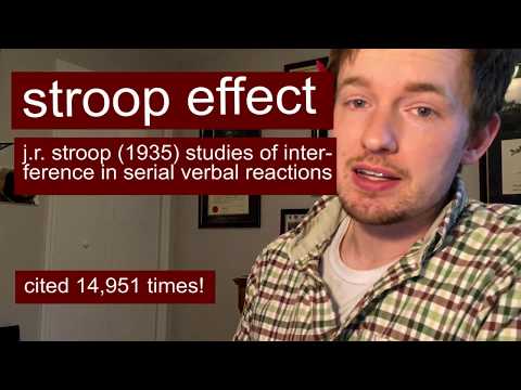 what is the stroop effect (color, counting, emotion)?  - ok science