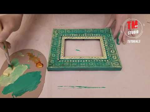 როგორ შევქმნად ვინტაჟური ჩარჩო (diy vintage picture frame )