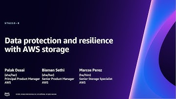 AWS re:Invent 2023 - Data protection and resilience with AWS storage (STG215-R)