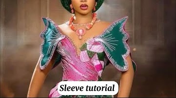 How to cut and sew this stylish structured butterfly sleeve