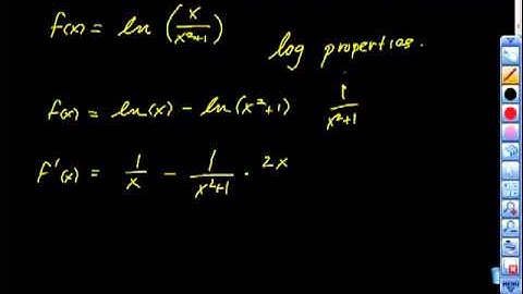 AP Calculus ab Finding the Derivative of a Log Function