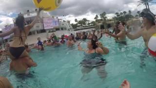 Huge Emoji Beachball Pool Party