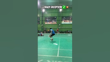 Crazy deception ✅😱 #badminton #youtubeshorts #deception #trickshots #badmintonlovers