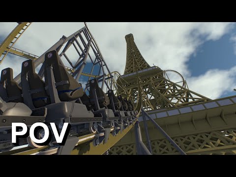 Eiffel Tower Speed Machine POV | No Limits 2 | 60 fps | 2D