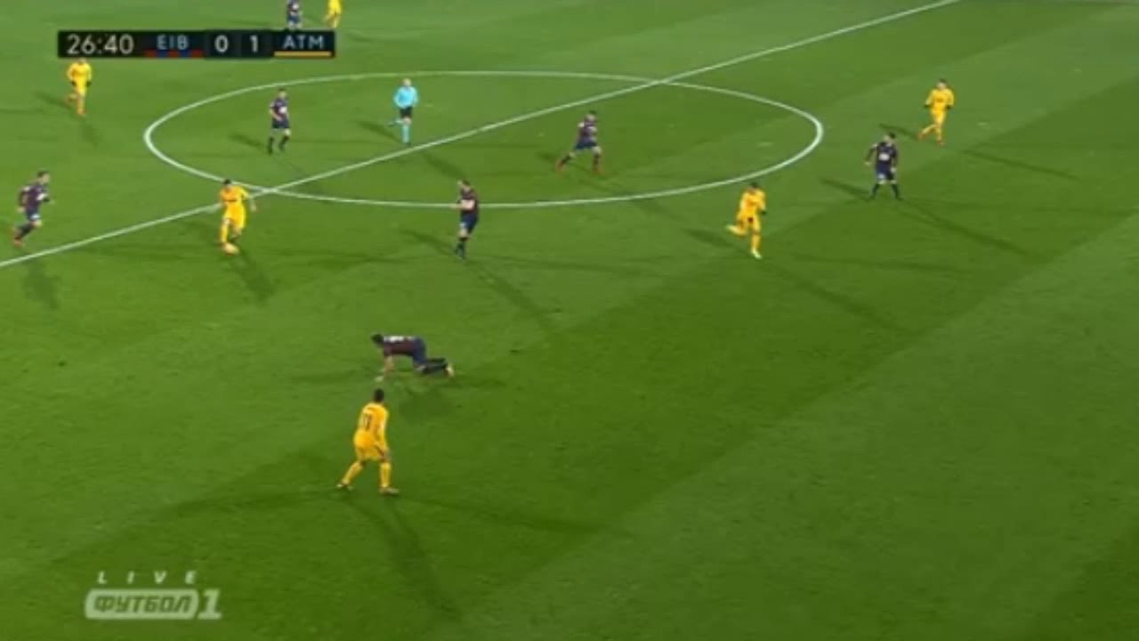Kevin Gameiro GOAL - Eibar vs Atletico Madrid 0-1