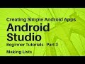 Android Studio For Beginners Part 3