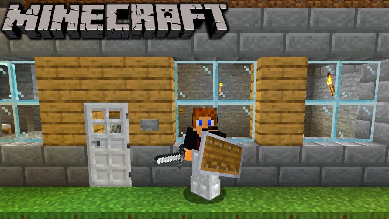 Shield & Defense Base Entrance | Minecraft Let’s Play Gameplay | E04 ...