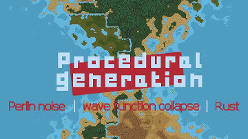 Procedurally generating a 2D pixel art world in Rust with Perlin Noise and WFC