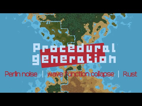 Procedurally generating a 2D pixel art world in Rust with Perlin Noise and WFC