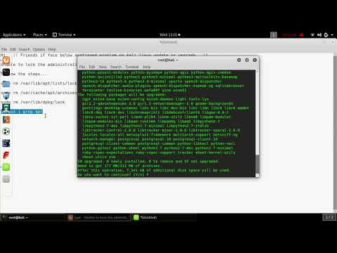 Unable to lock the administration directory (/var/lib/dpkg/) is another process using it?