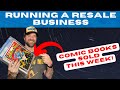 Running a resale business comic books sold this week