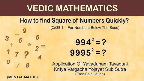 Find Square Of Numbers Quickly #1|Vedic Maths|Mental Maths|Fast Calculation