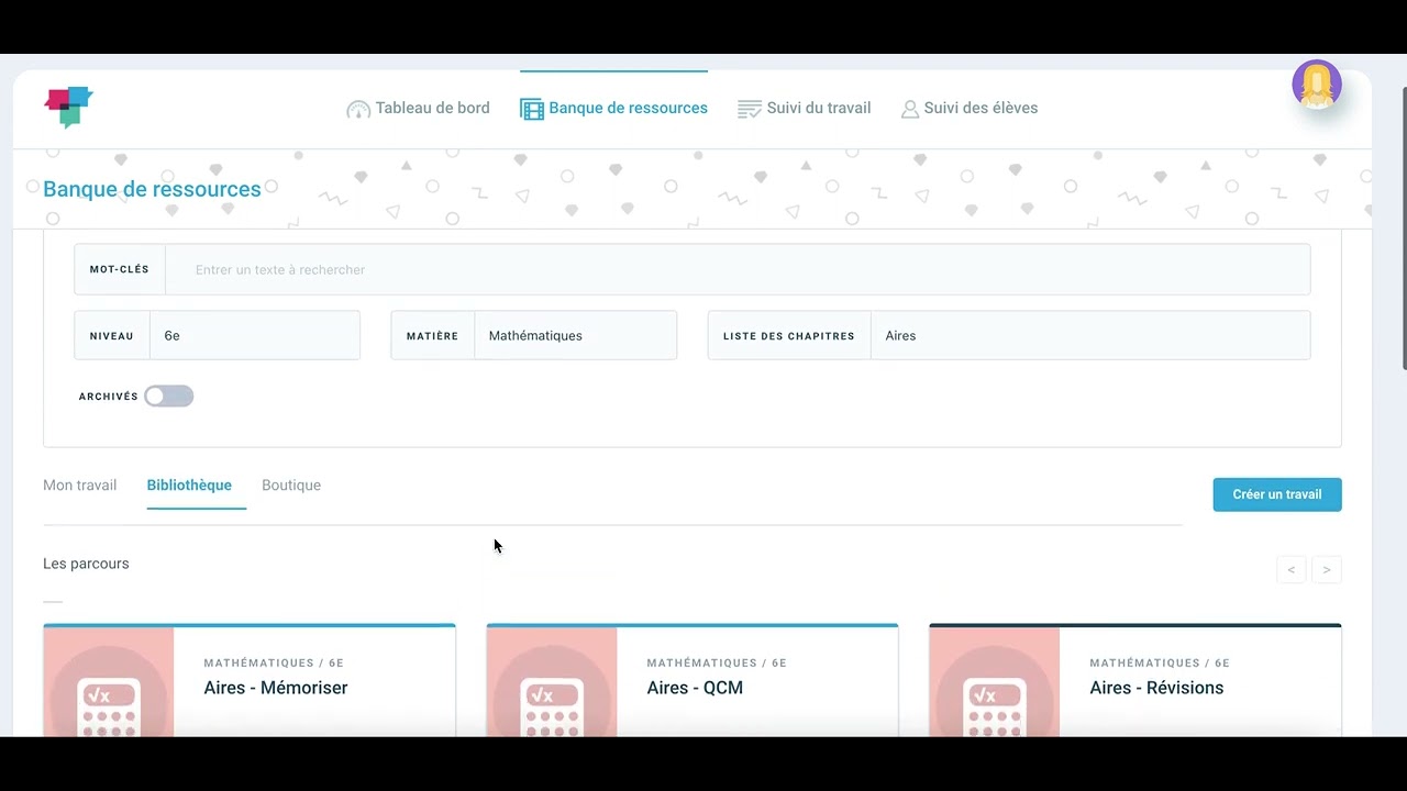 Banque de ressources - YouTube