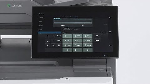 CX730/CX735—Setting up fax function using analog fax