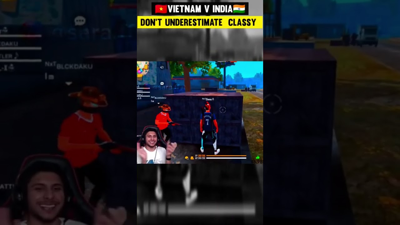 Classy FF vs 4 Vietnam Hacker 🇮🇳 vs 🇻🇳