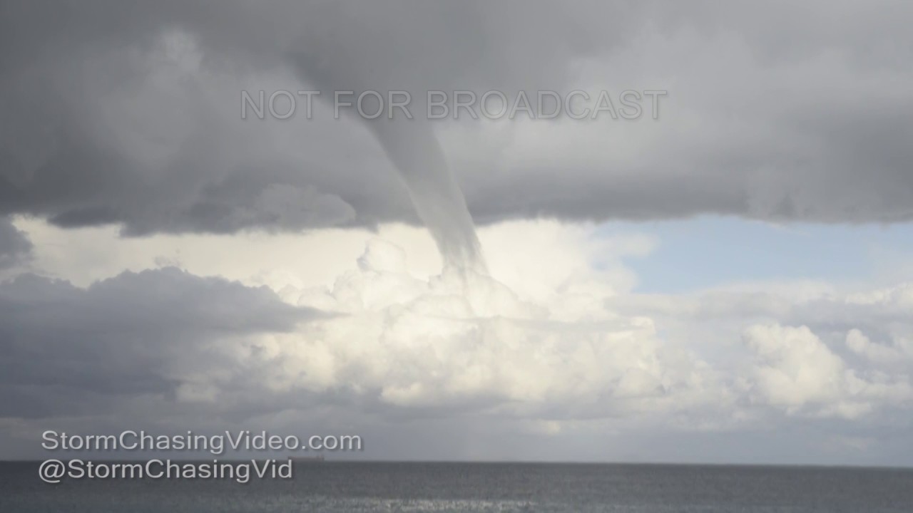 Rhodes Island Greece - Amazing WaterSpout - 12/29/2016