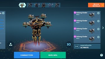 Ultimate Nodens Oolong Cinder War Robots WR 