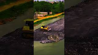 construction machinery videos | Shantui Bulldozer Satisfying Work Compilation Shorts 283