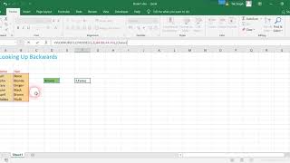 37. POWER USER - The Other Way Of Looking Up Backwards | MS - Excel Tutorial