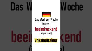 Learn #German adjectives: beeindruckend 🤩😲 | Improve your #vocabulary! 💪🏼📚 #deutschlernen