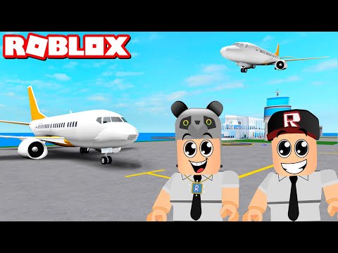 Pilot Olduk ve Havalimanı Kurduk!! - Panda ile Roblox Airport Tycoon
