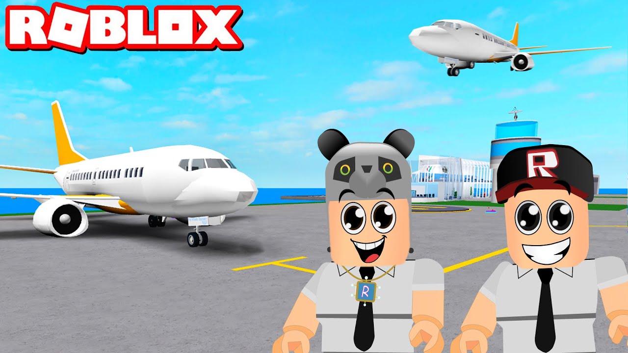 Pilot Olduk Ve Havalimani Kurduk Panda Ile Roblox Airport