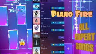Piano Fire -- All expert songs. Part 1