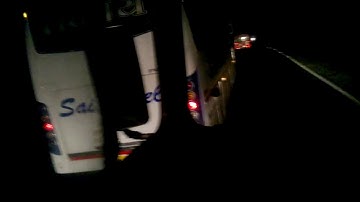 Thrilling MSRTC bus night driving on Goa-Mumbai NH66 highway!