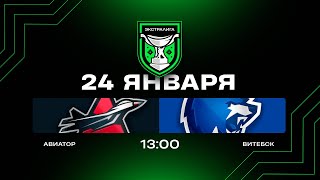 Авиатор - Витебск | 24.01.2026 | Экстралига | Прямая трансляция