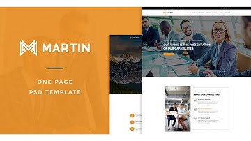Martin : One Page PSD Template | Themeforest Website Templates and Themes