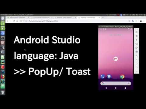 (Java)Android Sample / PopUp Toast - YouTube