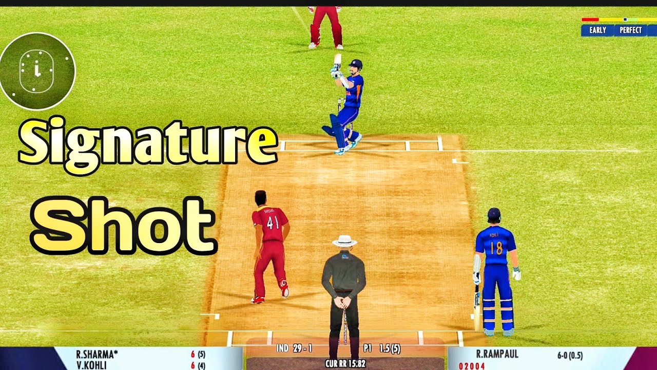 Upper Cut Shot Real Cricket 22 By Rohit Sharma